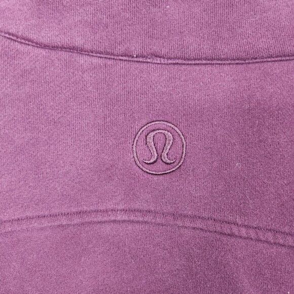 Lululemon Scuba Oversized Funnel Half Zip Sweatshirt Dramatic Magenta XL XXL - Picture 9 of 10